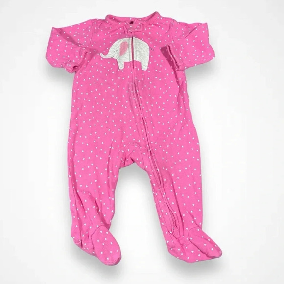 4/$20 Simple Joys  Pink Elephant Sleeper - Picture 1 of 4